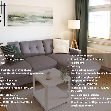 2 Zimmer, Bett Und Schlafsofa, Balkon, Waschmaschine L 莱比锡 外观 照片