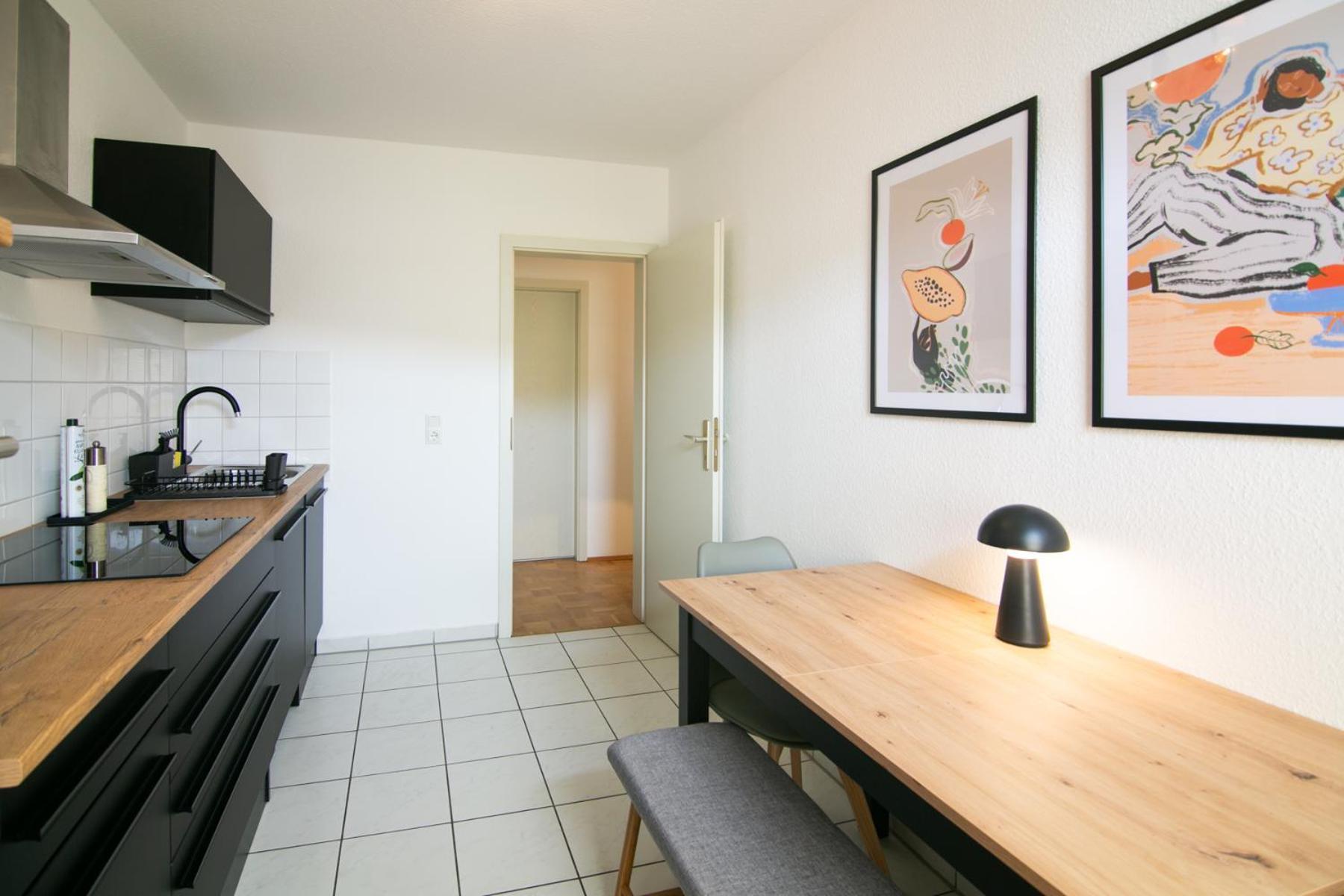 2 Zimmer, Bett Und Schlafsofa, Balkon, Waschmaschine L 莱比锡 外观 照片