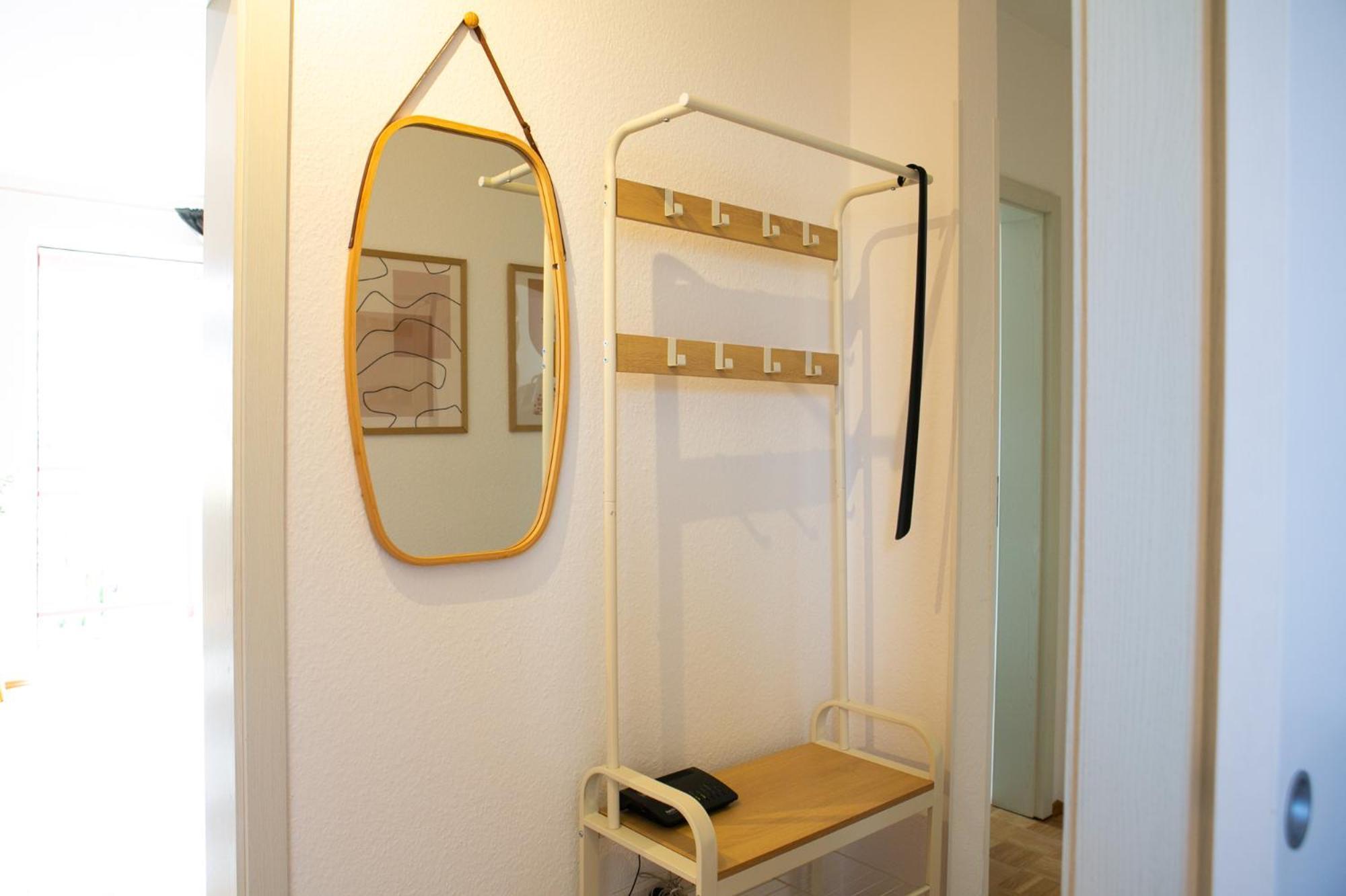 2 Zimmer, Bett Und Schlafsofa, Balkon, Waschmaschine L 莱比锡 外观 照片